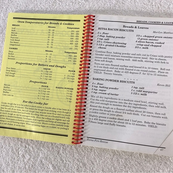 Vintage 1999 Firehouse Favourites Zama Fire & Rescue Cookbook - Picture 8 of 14